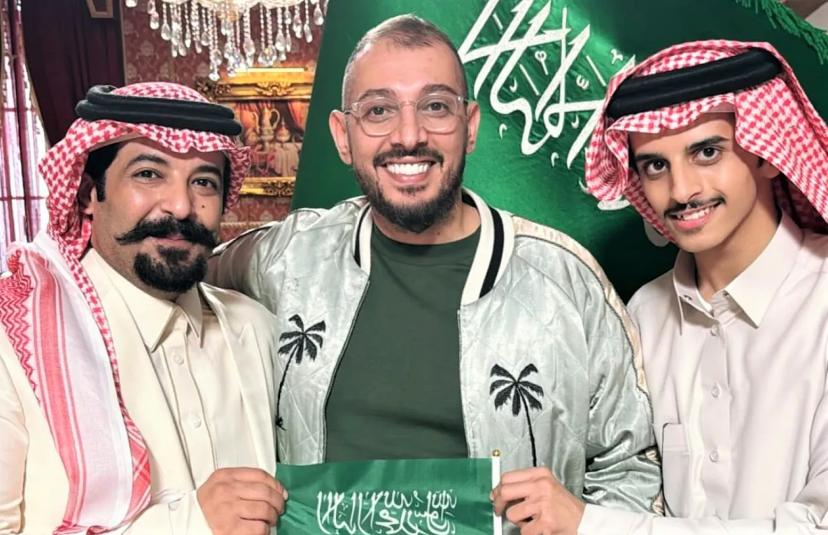 خالد البقمي وماجد مطرب فواز -الصورة من حسابه على تويتر