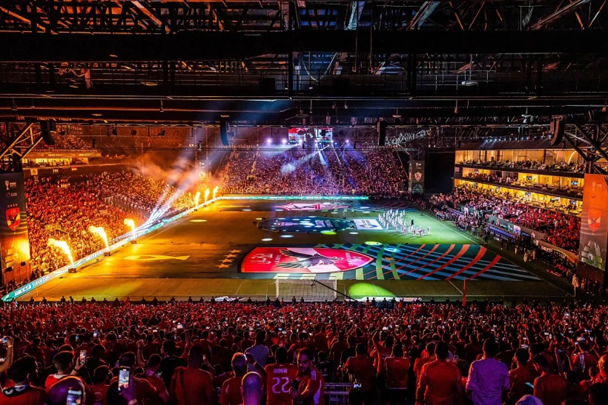 مباراة الأهلي والزمالك على ملعب المملكة أرينا برعاية موسم الرياض - الصورة من حساب موسم الرياض على إكس