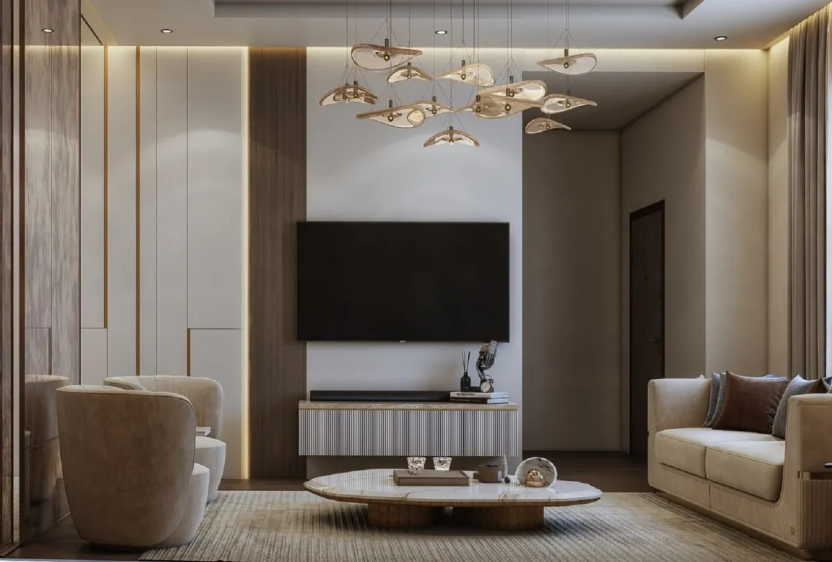 غرفة معيشة مودرن