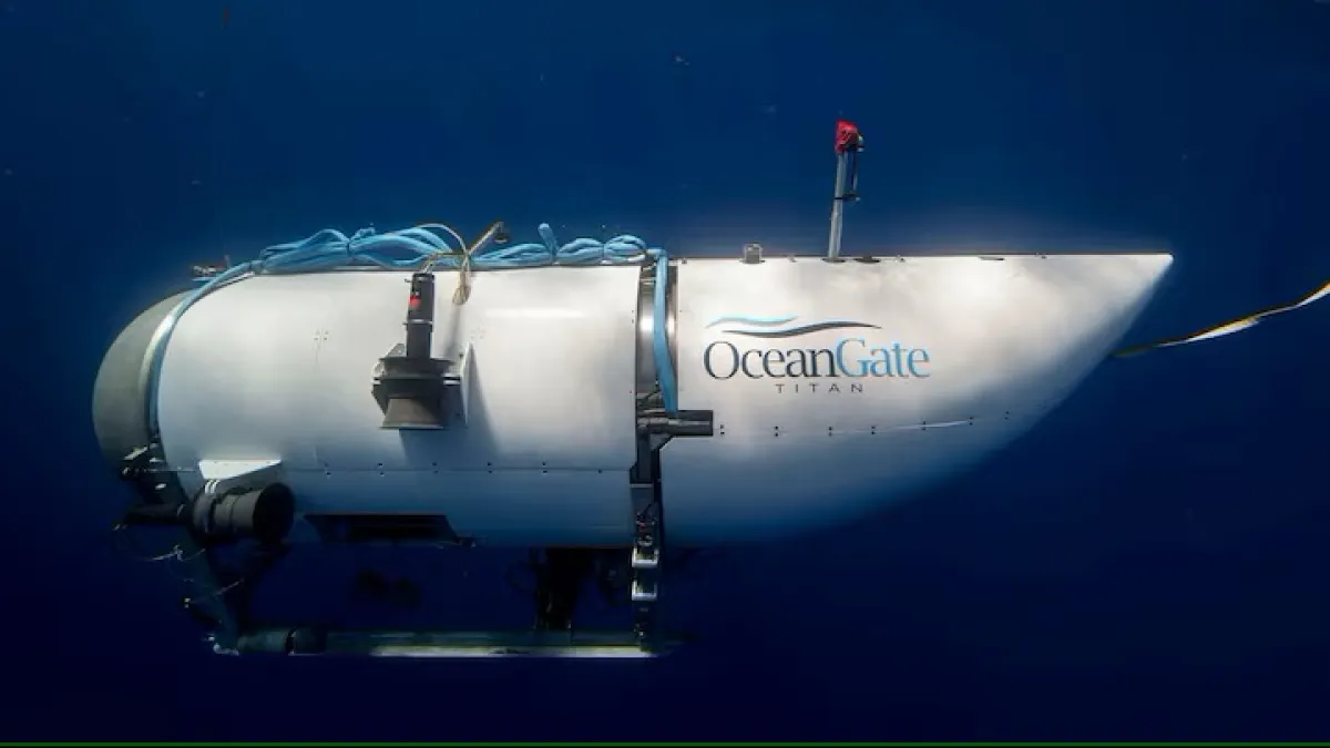 The Titan submersible, operated by OceanGate Expeditions to explore the wreckage of the sunken SS Titanic off the coast of Newfoundland,  Becky Kagan Schott/Handout via REUTERS Purchase Licensing Rights
