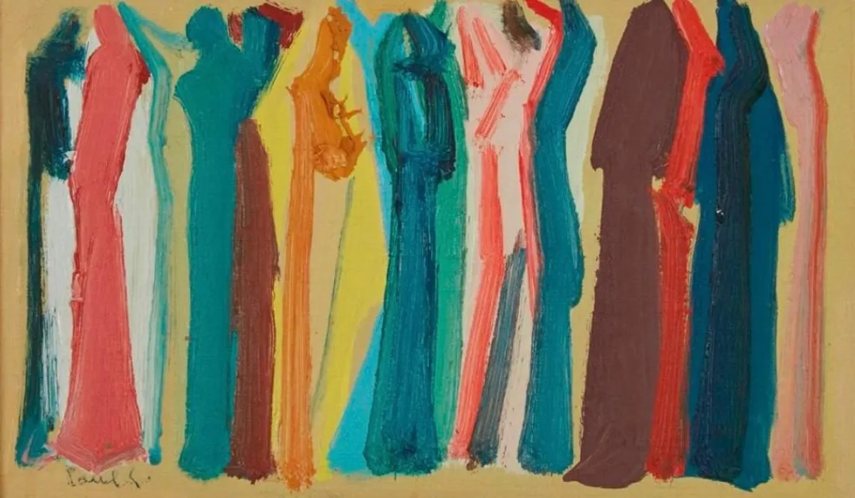 من الأعمال المعروضة في معرض كليم بشارة للفنون