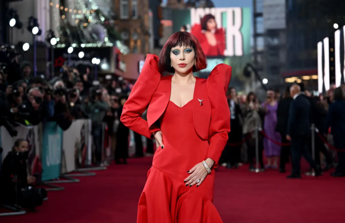 ليدي غاغا Lady Gaga في افتتاح فيلم جوكر- ( مصدر الصورةGareth Cattermole/ Getty Images) 