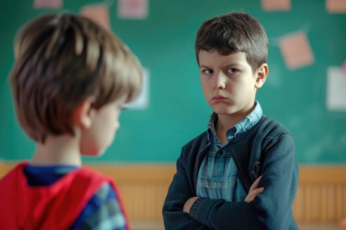 صورة لطفل غاضب