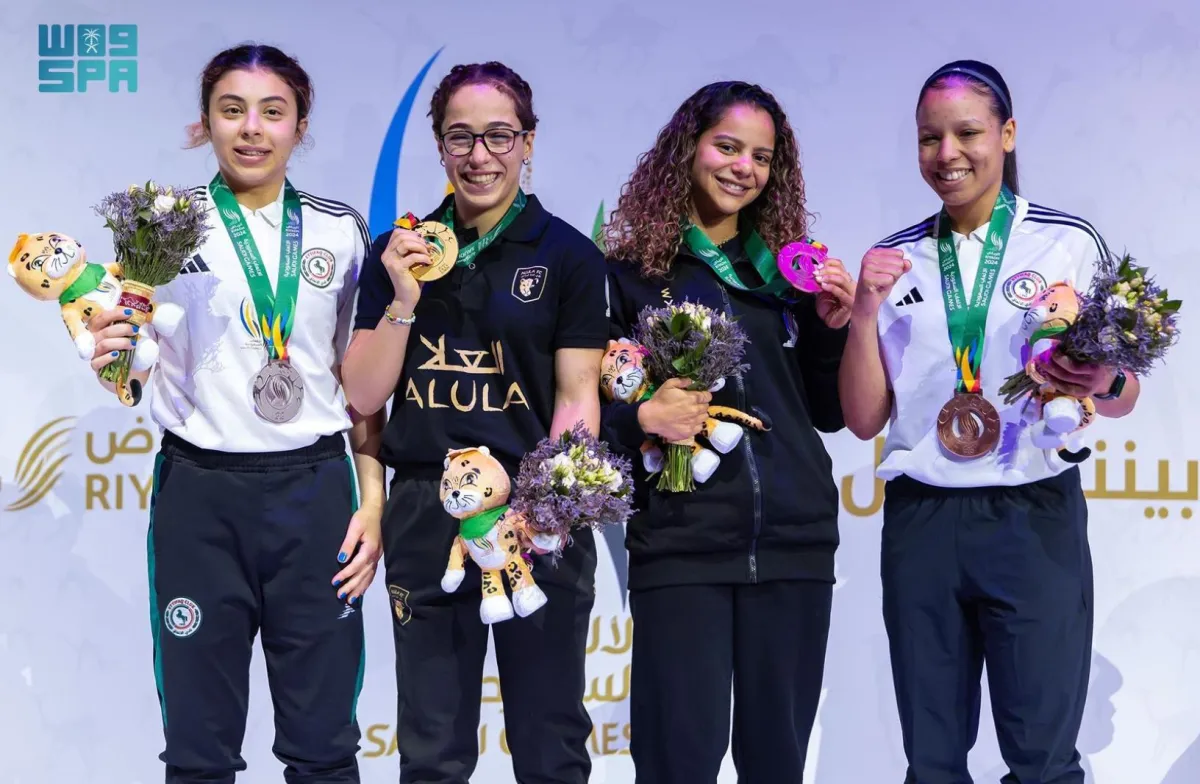 الفائزات في الملاكمة التايلندية- الصورة من واس 