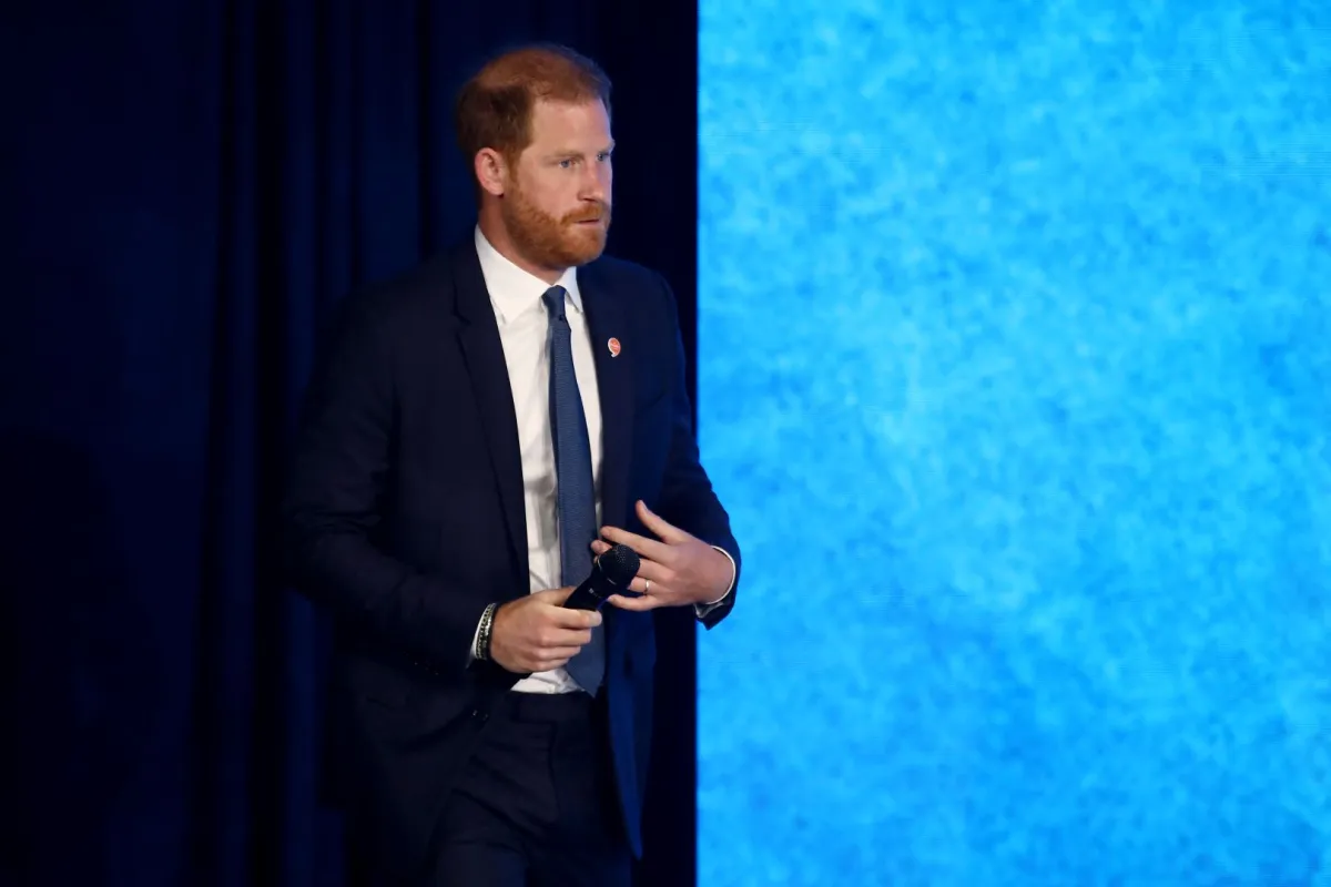 الأمير هاري في الاجتماع السنوي لمبادرة كلينتون العالمية في مدينة نيويورك (Prince Harry at the Clinton Global Initiative annual meeting in New York City). مصدر الصورة: Leonardo Munoz / AFP