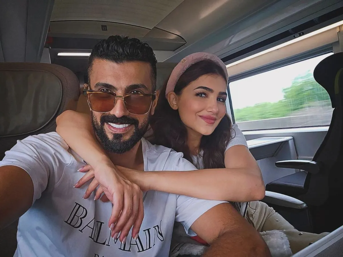 محمد سامي مع زوجته مي عمر - الصورة من حسابه على إنستغرام