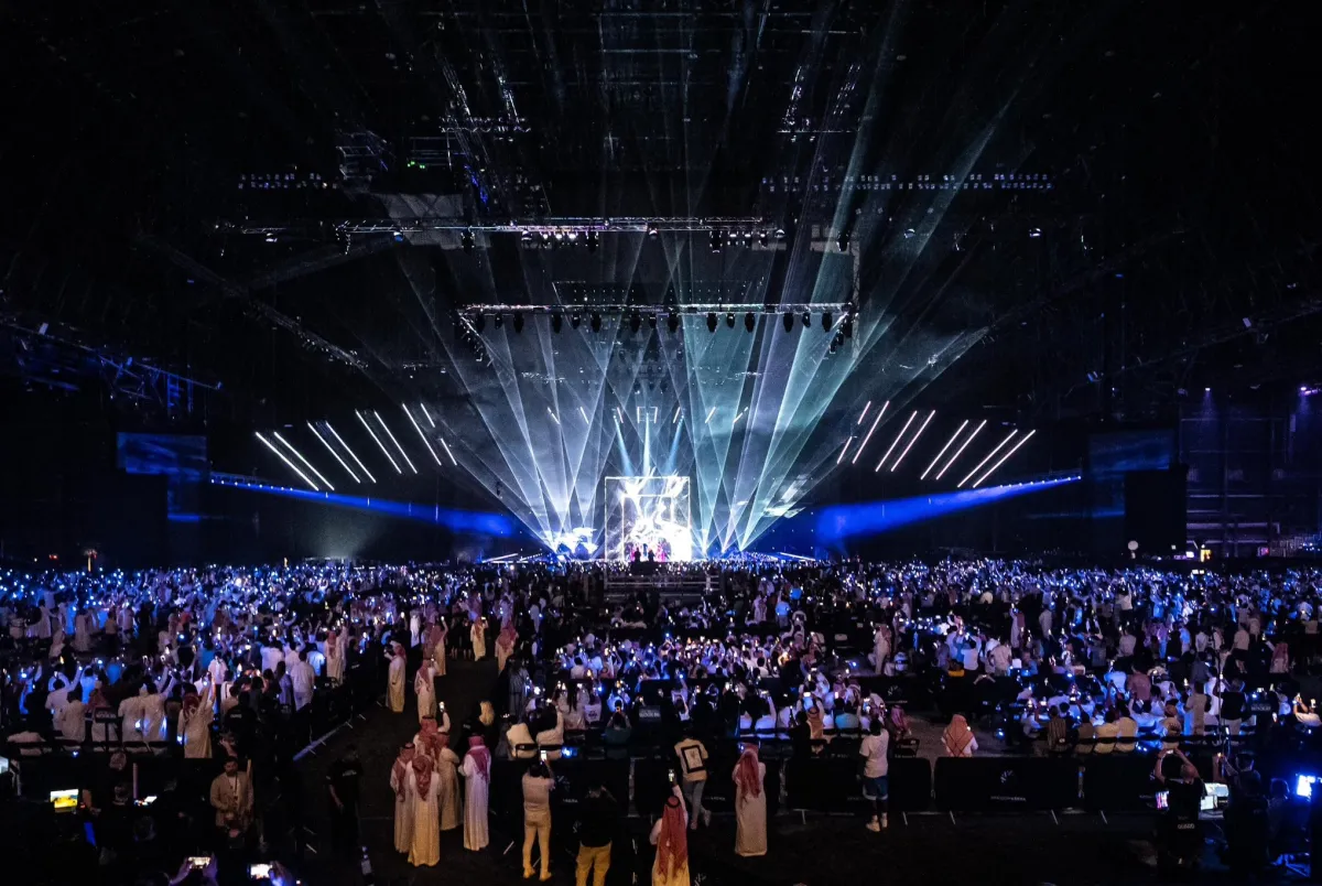 حضور ضخم لافتتاح موسم الرياض- الصورة من الحساب الرسمي لتركي آل الشيخ على منصة x
