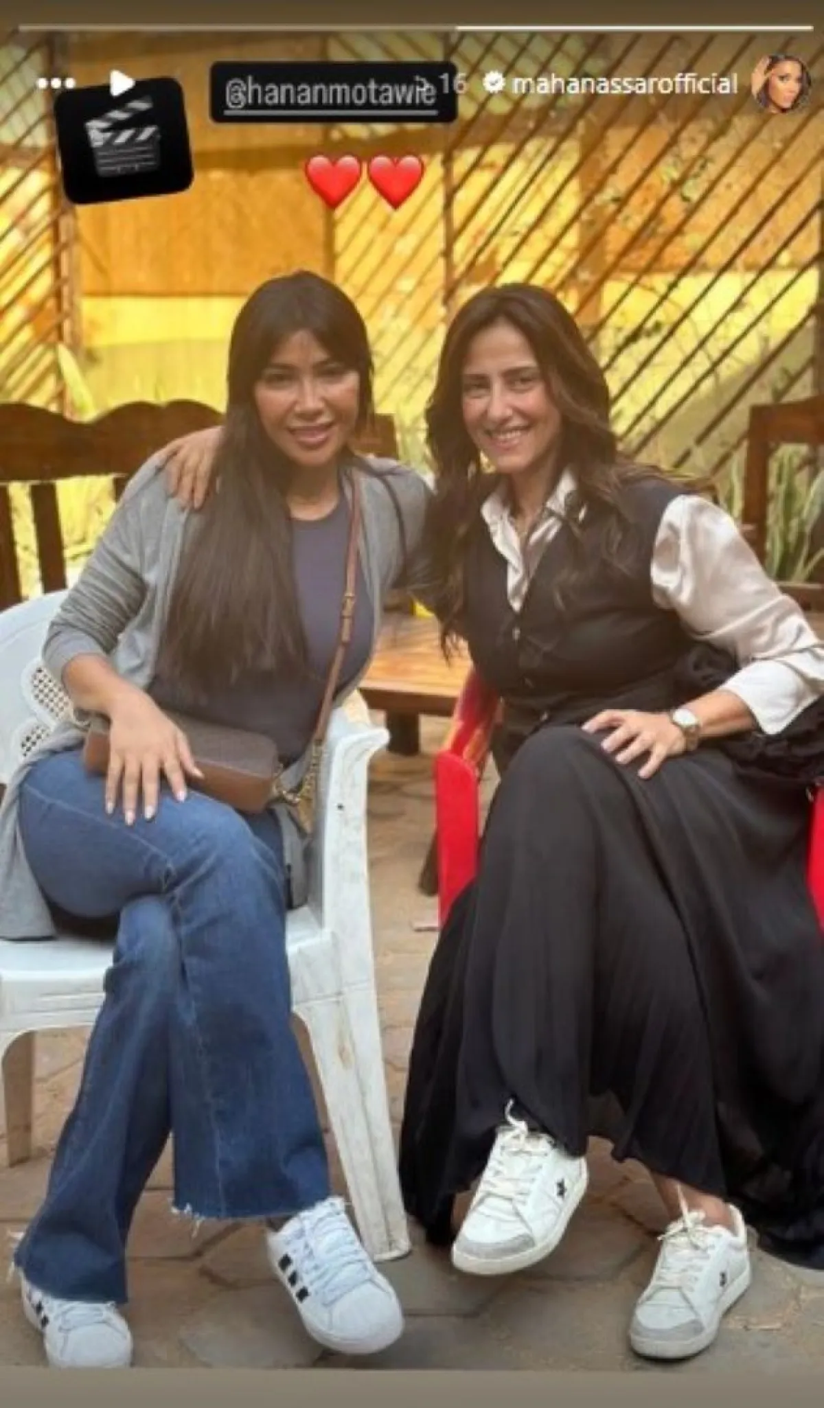 سكرين شوت من ستوري مها نصار لحسابها على إنستغرام