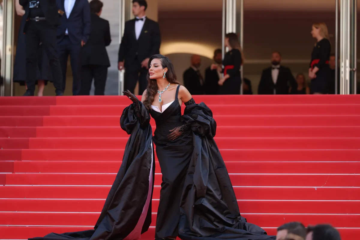 نادين نسيب نجيم في مهرجان كان السينمائي (مصدر الصورة Mike Coppola/Getty Images)