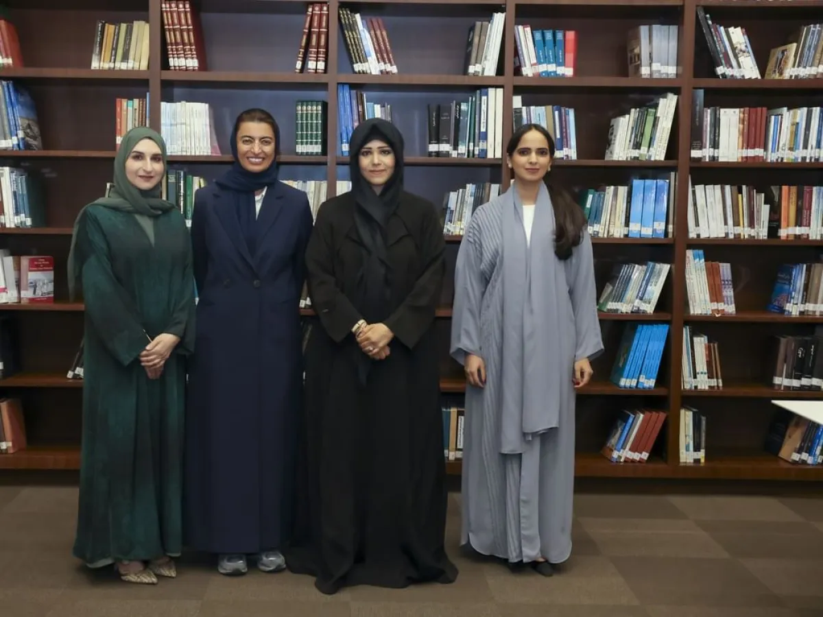  الشيخة لطيفة بنت محمد بن راشد آل مكتوم أثناء افتتاحها الموسم الثقافي في متحف الاتحاد. الصورة من مكتب دبي الإعلامي