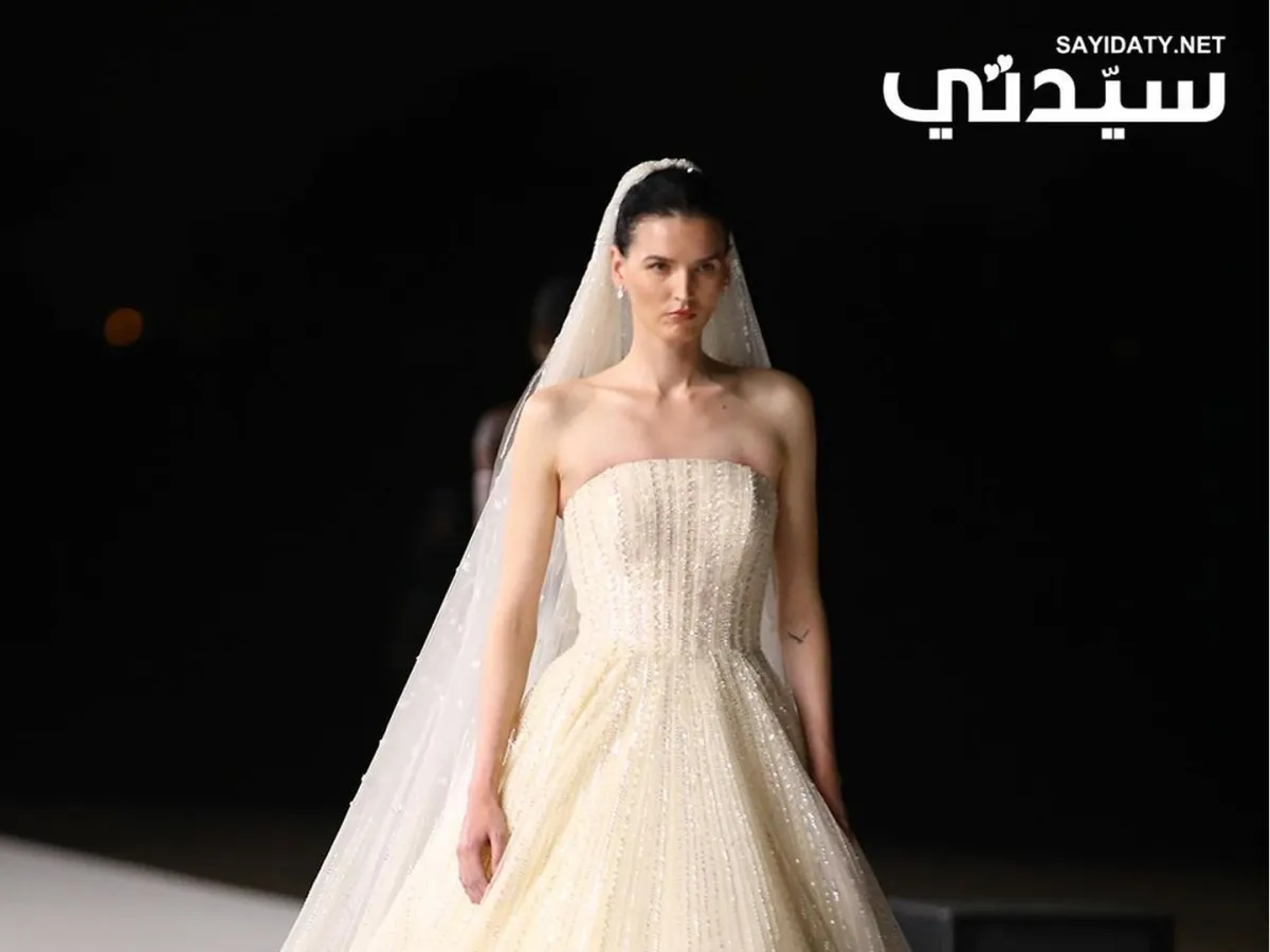 فستان للمصممة وعد العقيلي - تصوير مي الحربي - خاص سيدتي