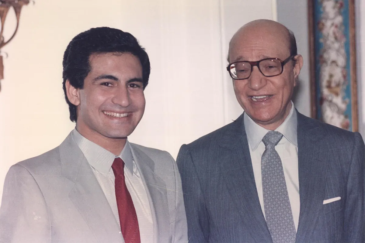 الموسيقار محمد عبد الوهاب والمطرب محمد ثروت- الصورة من حساب المطرب محمد ثروت على الفيسبوك