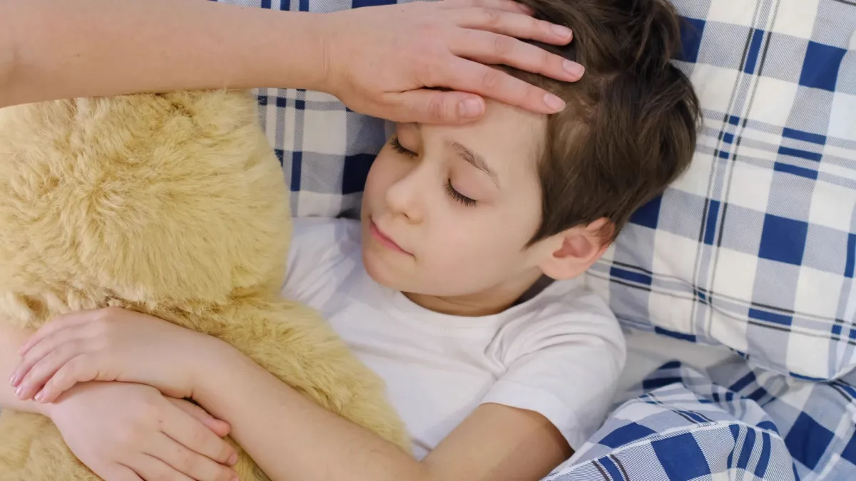 صورة طفل مريض