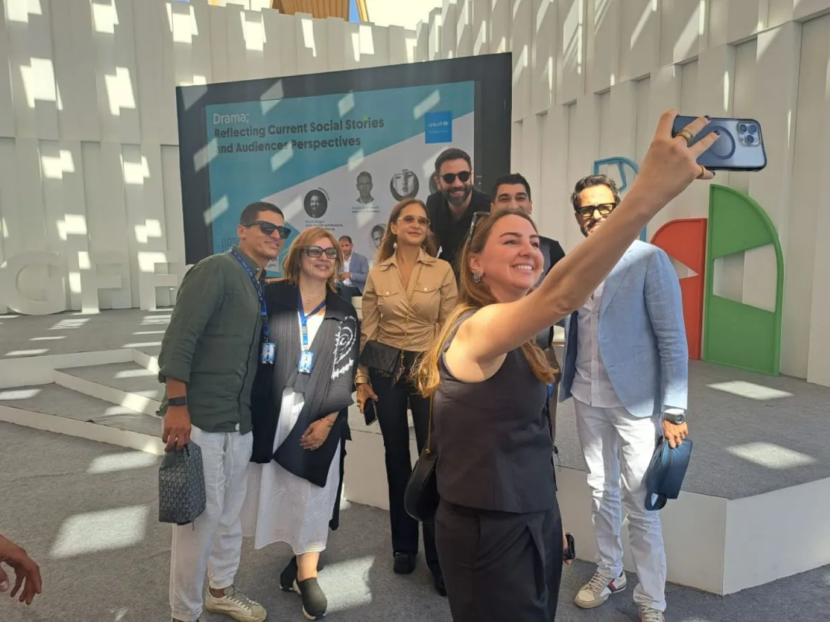 سيلفي النجوم في ندوة علاقة الدراما بالمجتمع والجمهور- الصورة خاصة بسيدتي من تصوير سيد أحمد