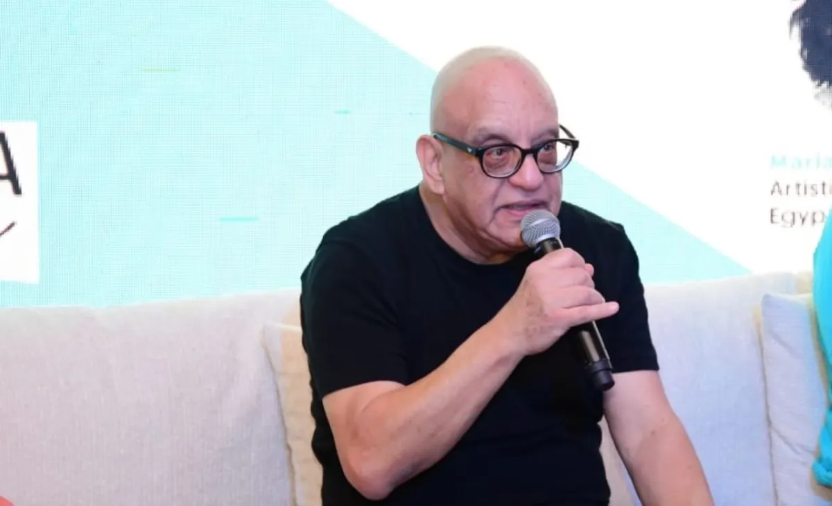 المخرج خيري بشارة- الصورة من المركز الإعلامي للمهرجان