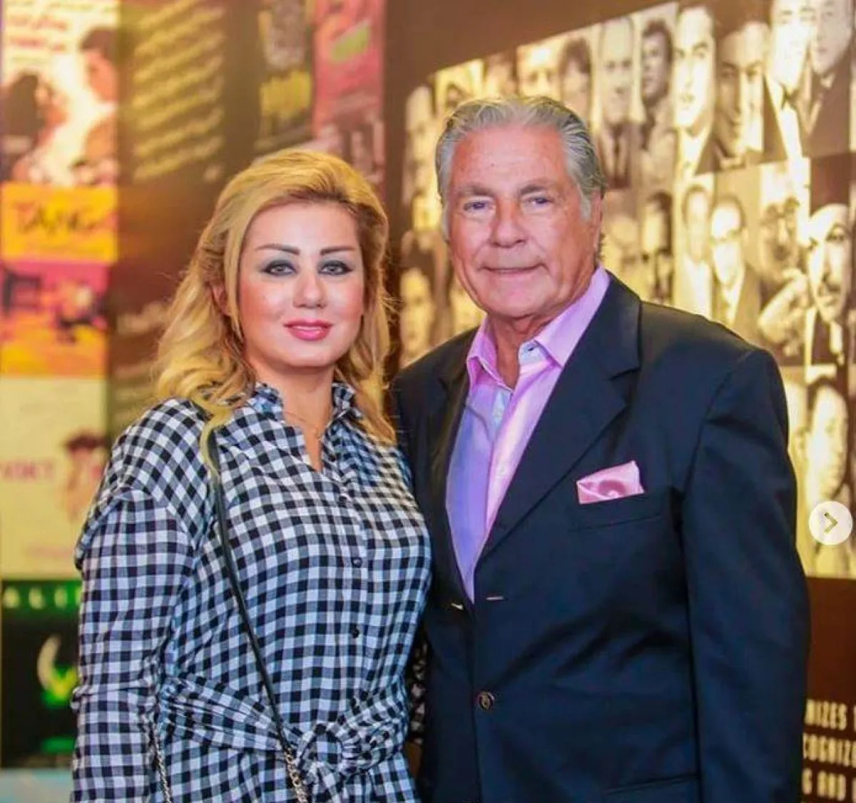 فاتن موسى ومصطفى فهمي - الصورة من حسابها على انستغرام