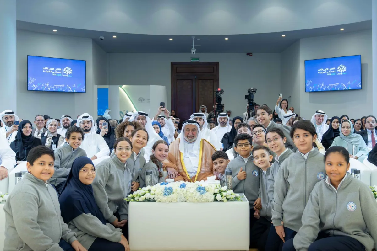 حاكم الشارقة يشهد انطلاق أعمال الملتقى الدولي الثالث لمعلّمي العربية. الصورة من الحساب الرسمي لهيئة الشـارقة للتعليم الخاص على منصة x