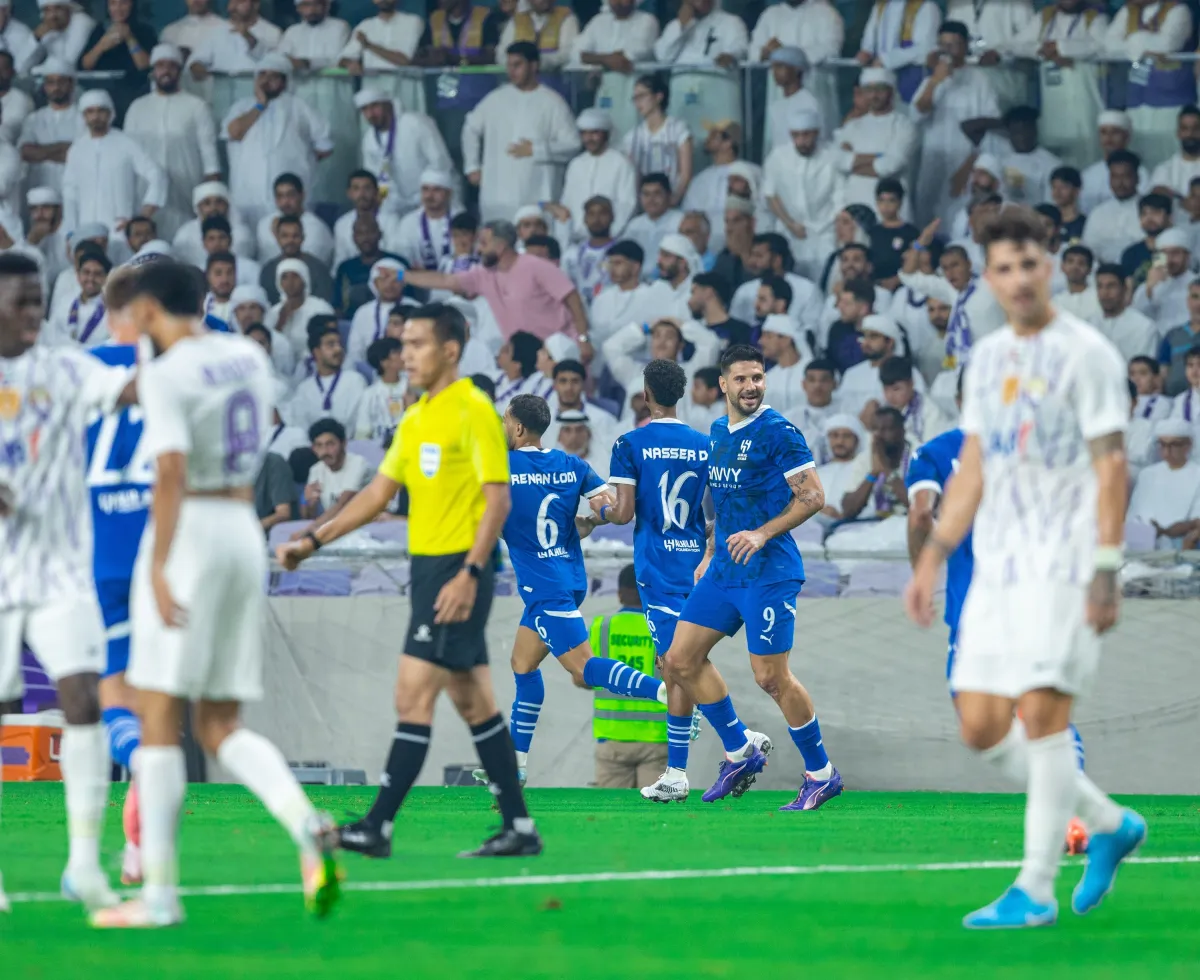 لقطات من مباراة العين والهلال السعودي في منافسات دوري أبطال آسيا - الصورة من حساب نادي الهلال السعودي على إكس