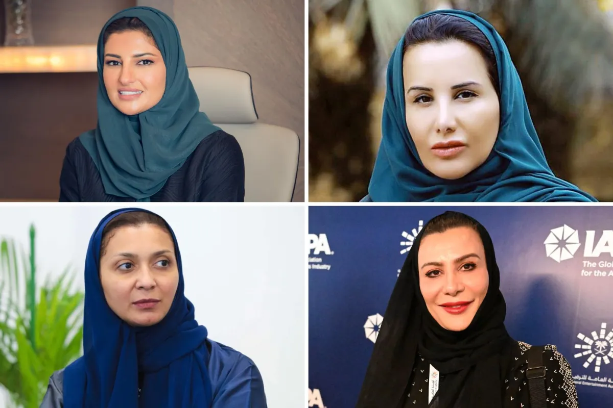 الدكتورة وفاء الرشيد وسهام حسنين وحنان السماري وسارة العايد