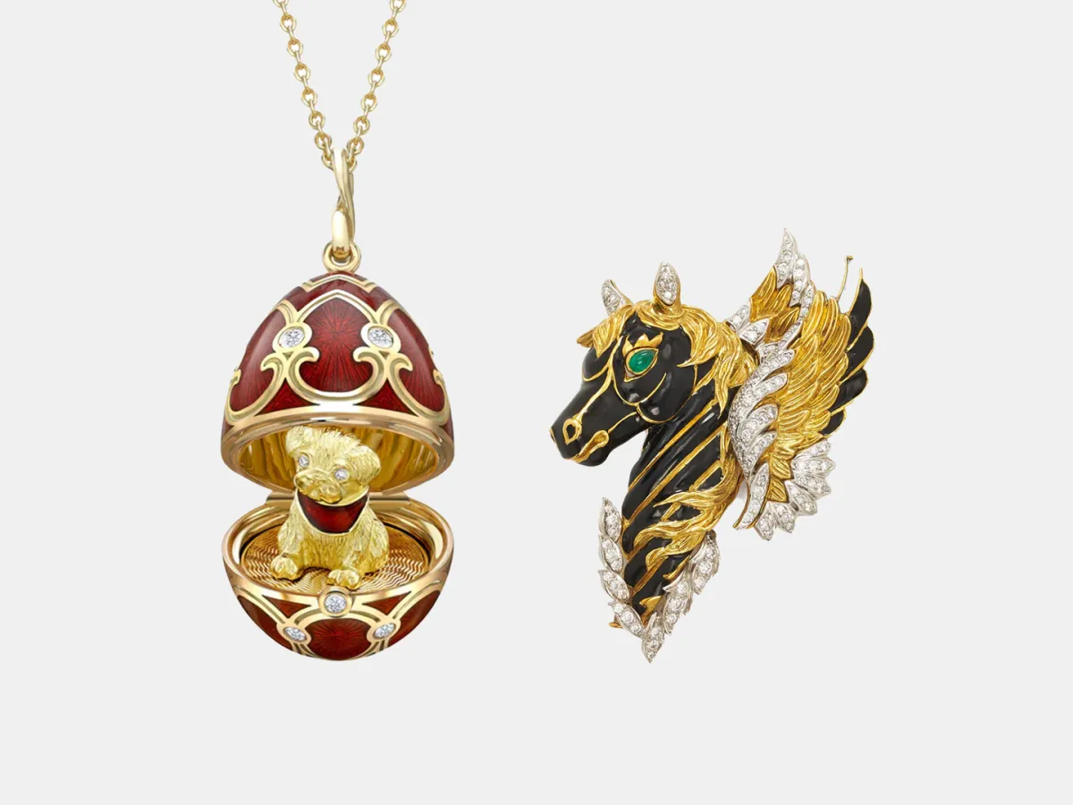 مجوهرات بطلاء المينا 