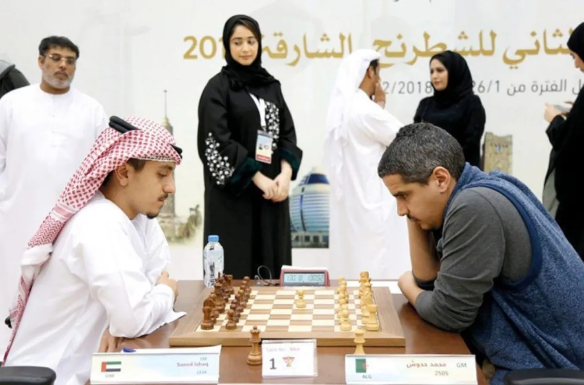  مشاركة 18دولة في البطولة العربية للشطرنج بالشارقة