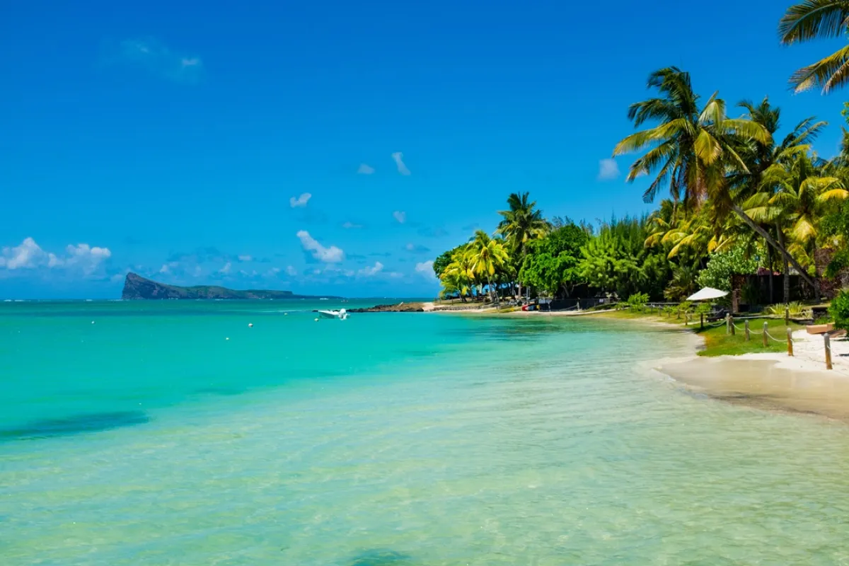 لقطة لأحد الشواطئ في موريشيوس 