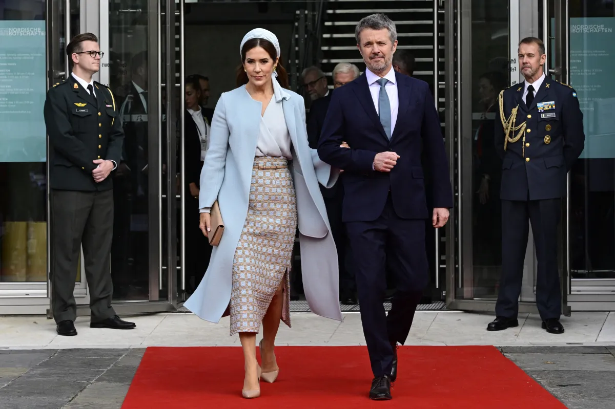 الملكة ماري Queen Mary والملك فريدريك King Fredrik (مصدر الصورة: John MACDOUGALL / AFP)