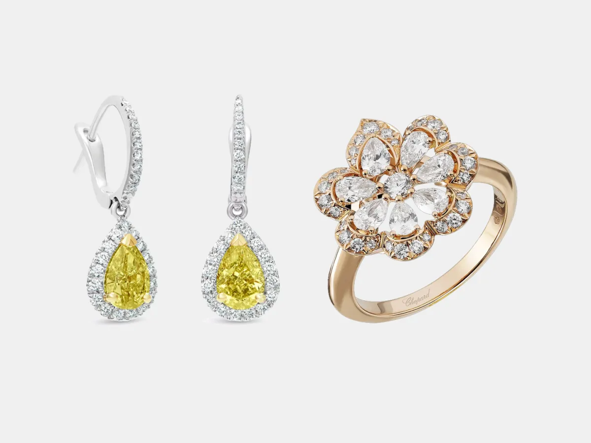 مجوهرات بقطع الكمثري