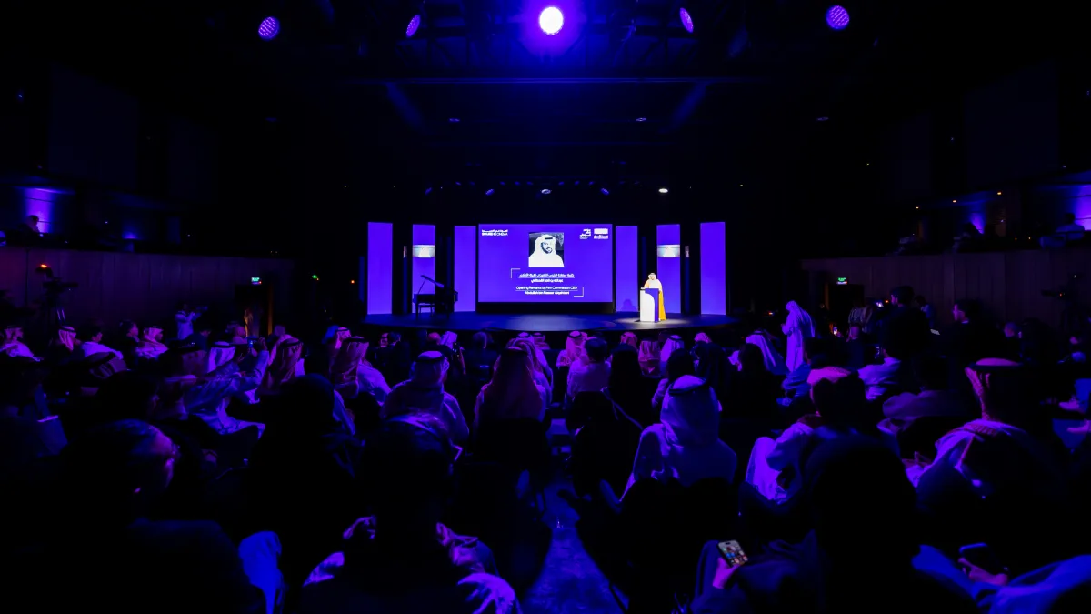 الرئيس التنفيذي لهيئة الأفلام خلال الافتتاح - الصورة من المكتب الإعلامي لهيئة الأفلام