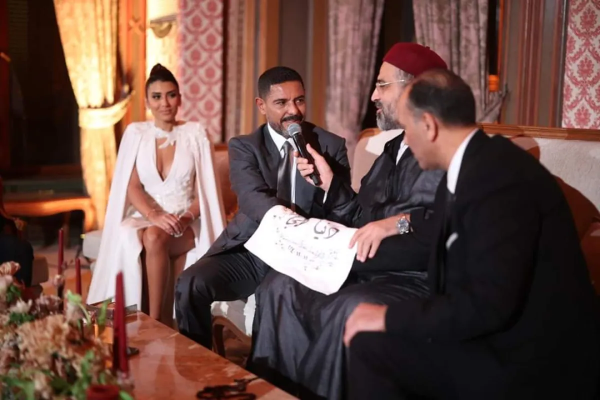 عقد قران هاني فرحات - الصور من مكتبه الصحفي