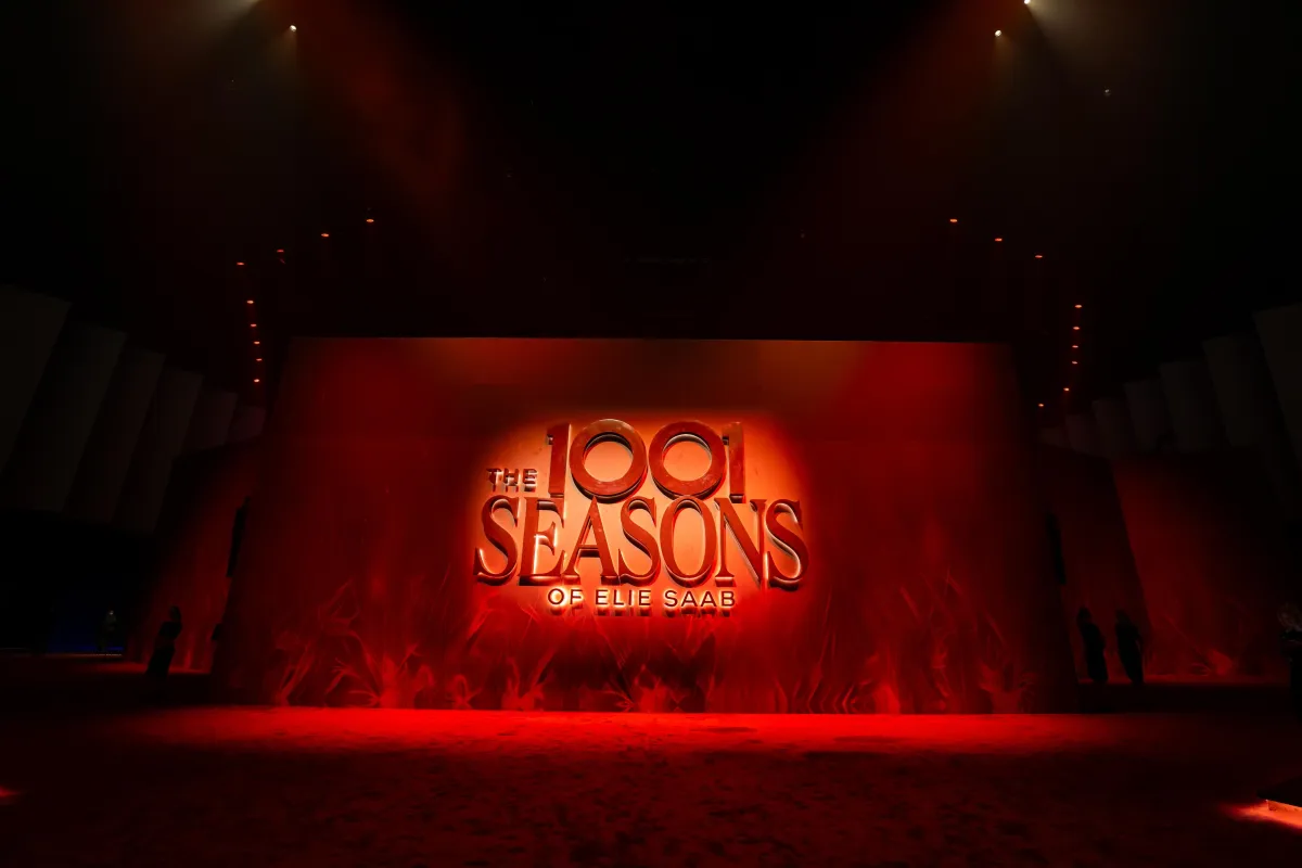 من حفل تصاميم إيلي صعب ضمن فعاليات موسم الرياض 