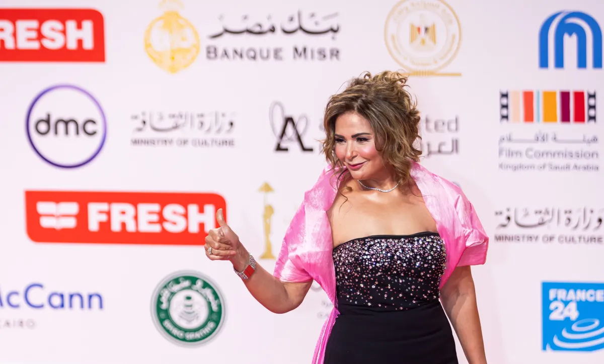 صابرين من حفل افتتاح مهرجان القاهرة - تصوير يحيي أحمد