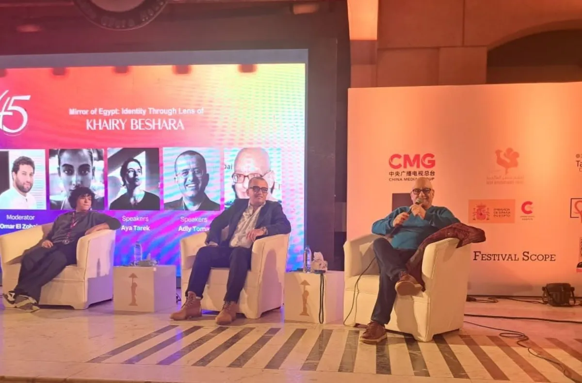 ندورة خيري بشارة في مهرجان القاهرة السينمائي تصوير سيد أحمد