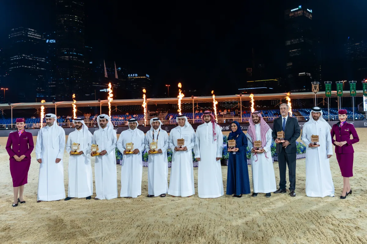 ضمن جولة نهائي الجياد العربية_ الصورة من حساب الاتحاد السعودي للفروسية على منصة إكس 