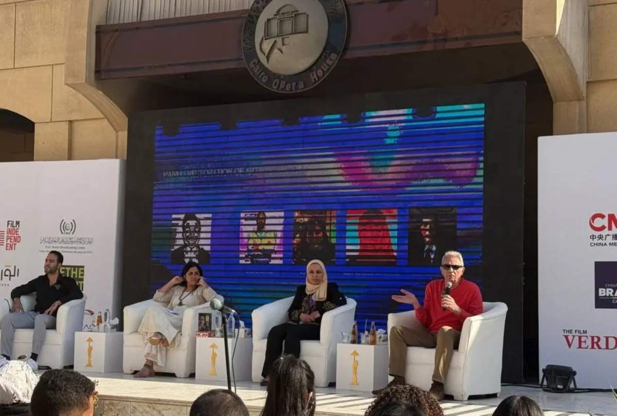 محمود حميدة في ندوة ترميم أرشيفيات الفنانين- الصورة خاصة بسيدتي من تصوير سيد أحمد