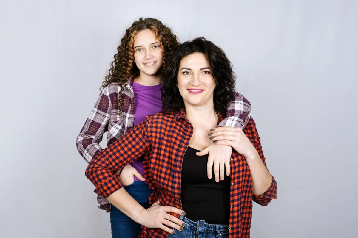 صورة لأم وطفلتها