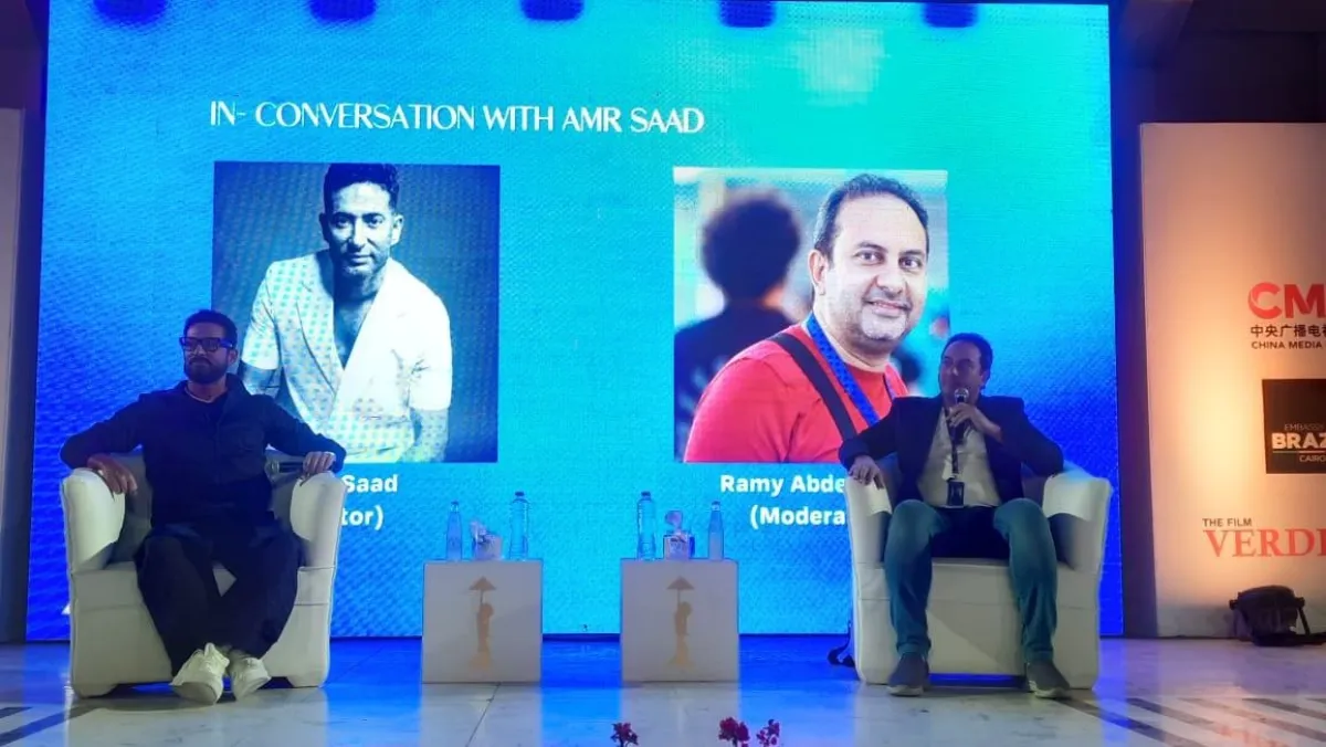 ندوة الفنان عمرو سعد بمهرجان القاهرة السينمائي..تصوير سيد أحمد
 