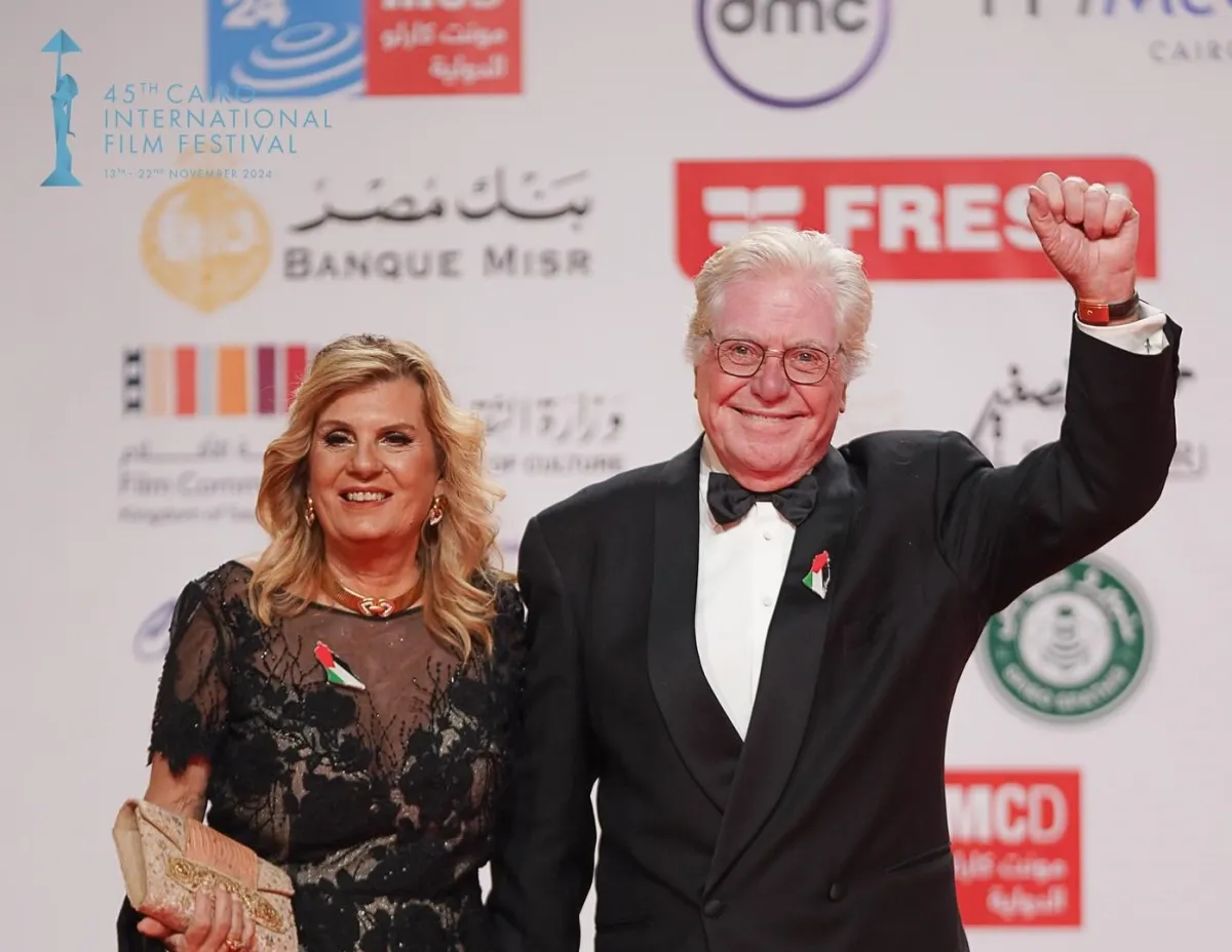 حسين فهمي من حفل ختام مهرجان القاهرة - الصورة من المركز الصحفي