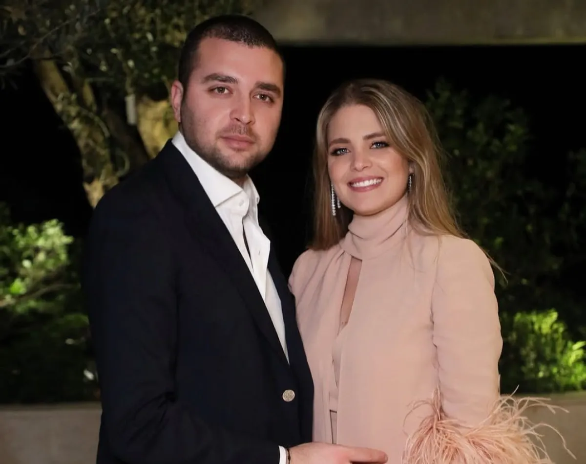 إيلي صعب جونيور وزوجته كريستينا صعب- الصورة من حسابها على إنستغرام