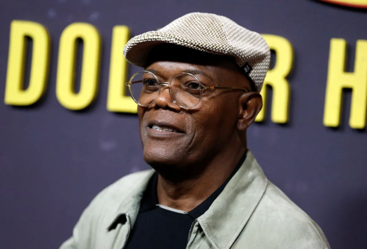 صامويل جاكسون في حفل موسيقى الجاز في مركز لينكولن في نيويورك (Samuel L. Jackson at Jazz at Lincoln Center in New York). مصدر الصورة: John Lamparski / AFP