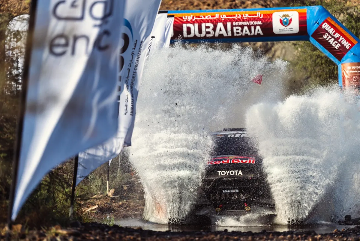 انطلاق رالي دبي الصحراوي. الصورة من الحساب الرسمي لمجلس دبي الرياضي على منصة x