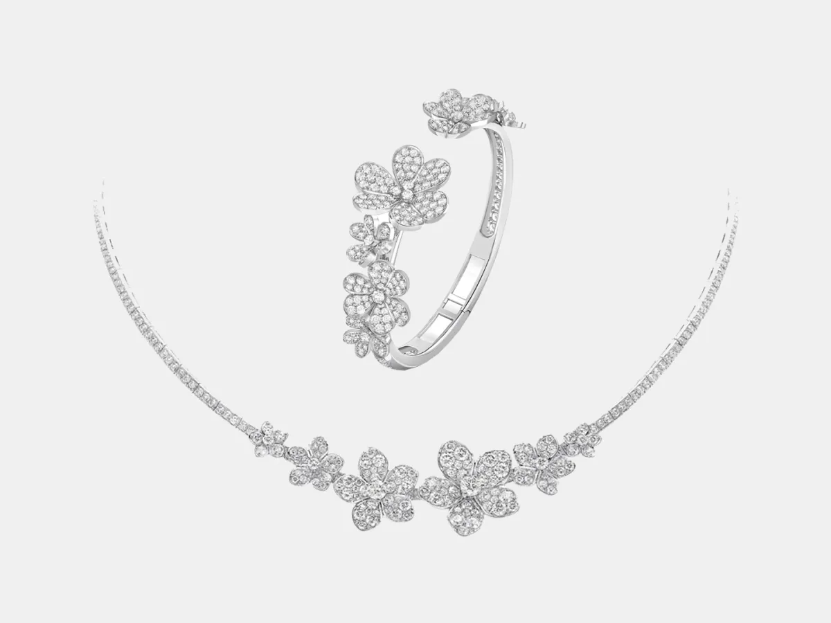 مجوهرات زهور للعروس