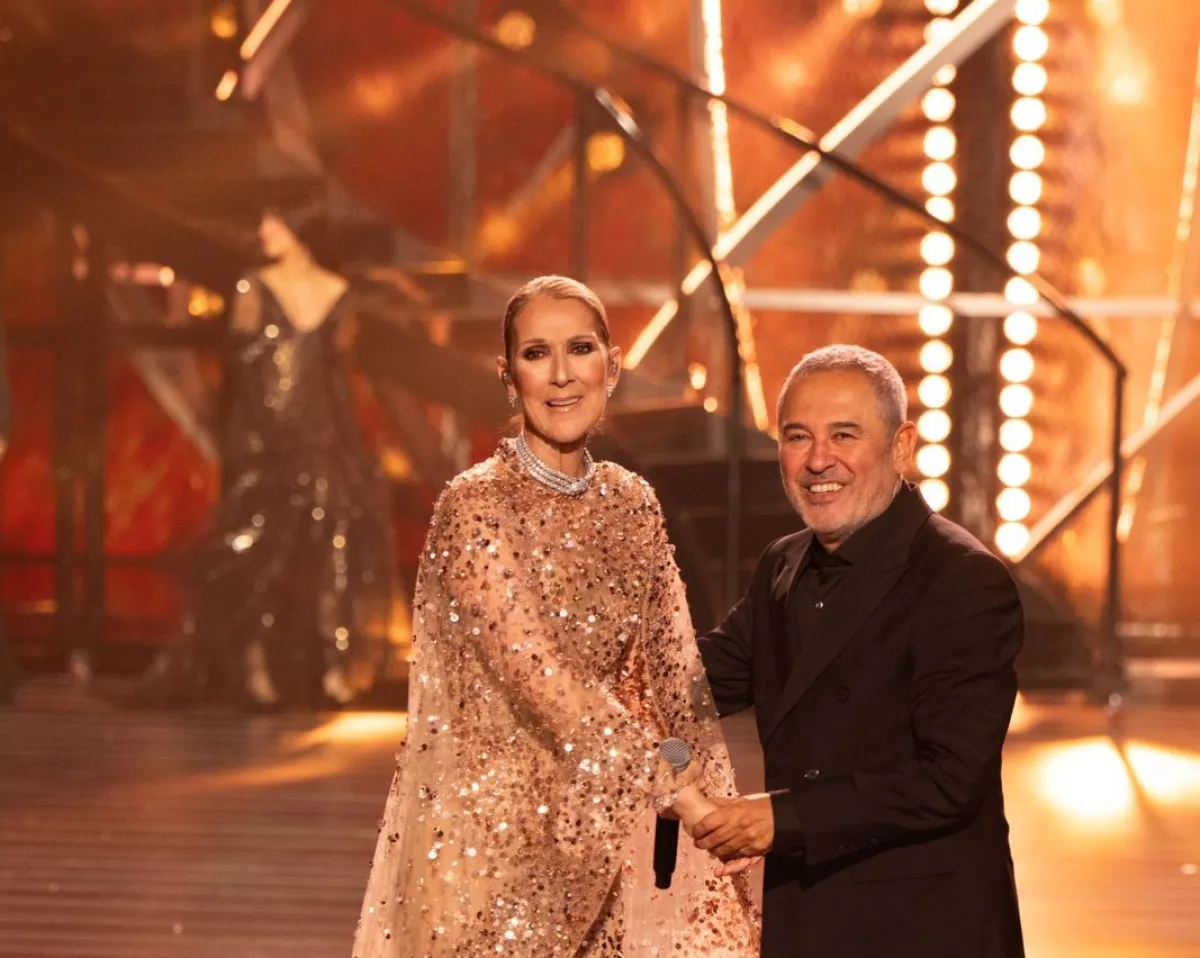 سيلين ديون في حفل ألف ليلة وليلة من إيلي صعب- الصورة من المركز الصحفي لموسم الرياض