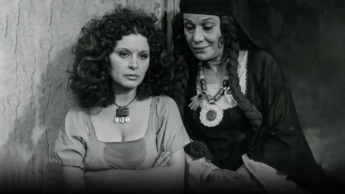 سعاد حسني وملك الجمل من كواليس فيلم شفيقة ومتولي - الصورة من أرشيف المحرر