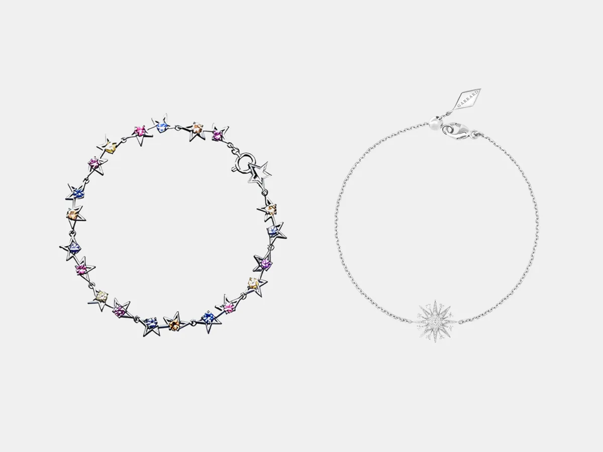 سوار Starlight Mini Icons من جيرارد Garrard وسوار Abstract Star من تاساكي Tasaki