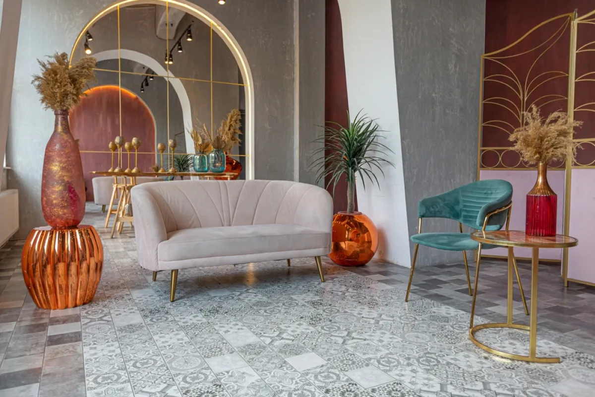 صالة مصممة حسب الطراز المغربي المحدّث 