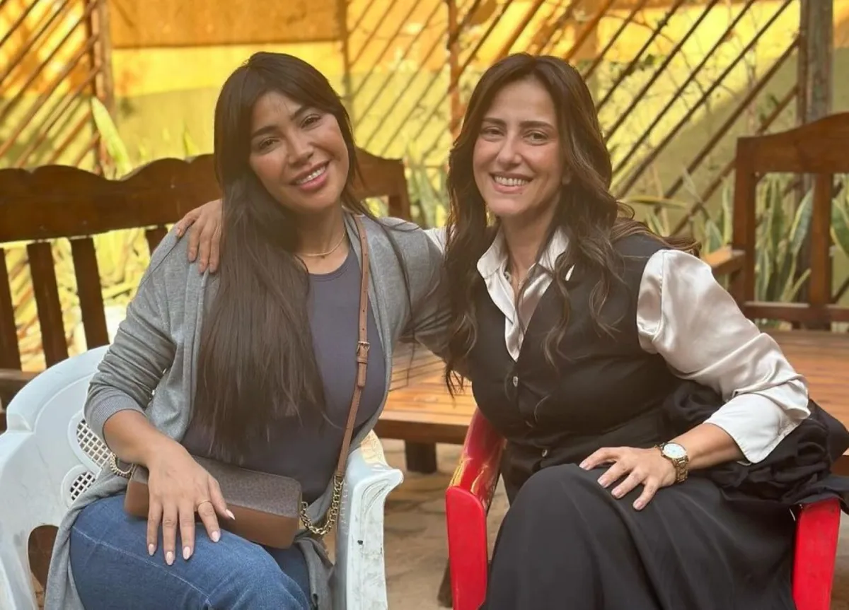 كواليس مسلسل صفحة بيضا - الصورة من صفحة حنان مطاوع على إنستغرام