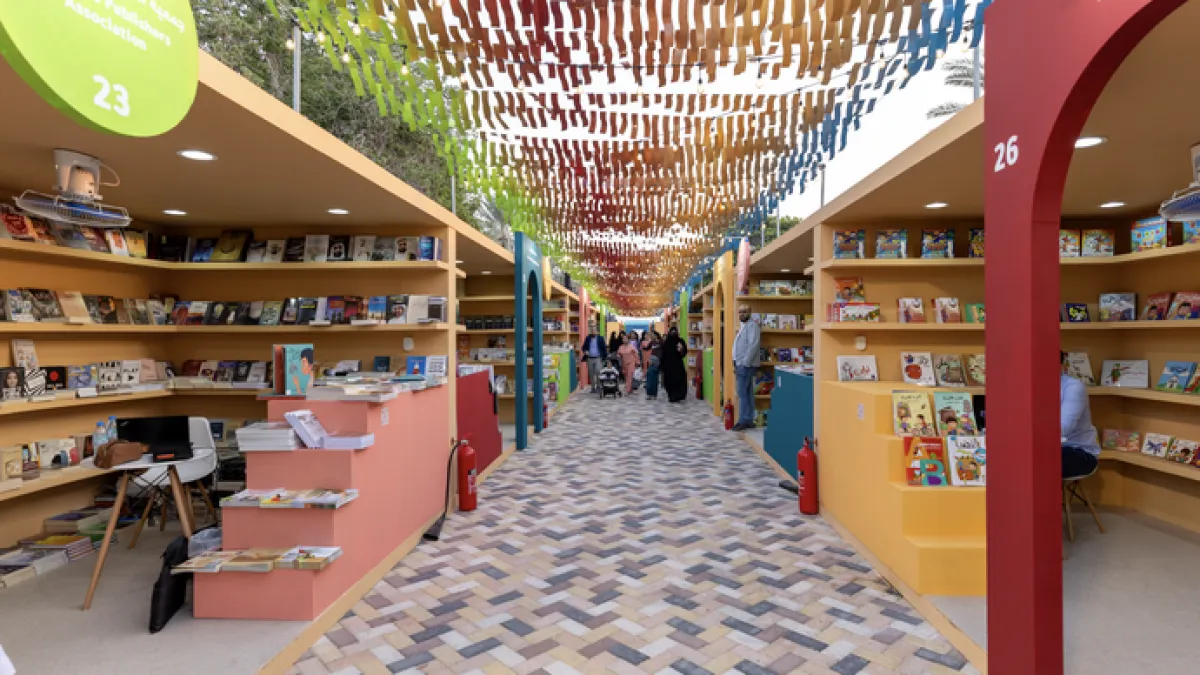 مهرجان الظفرة للكتاب. الصورة من  مكتب أبوظبي الإعلامي