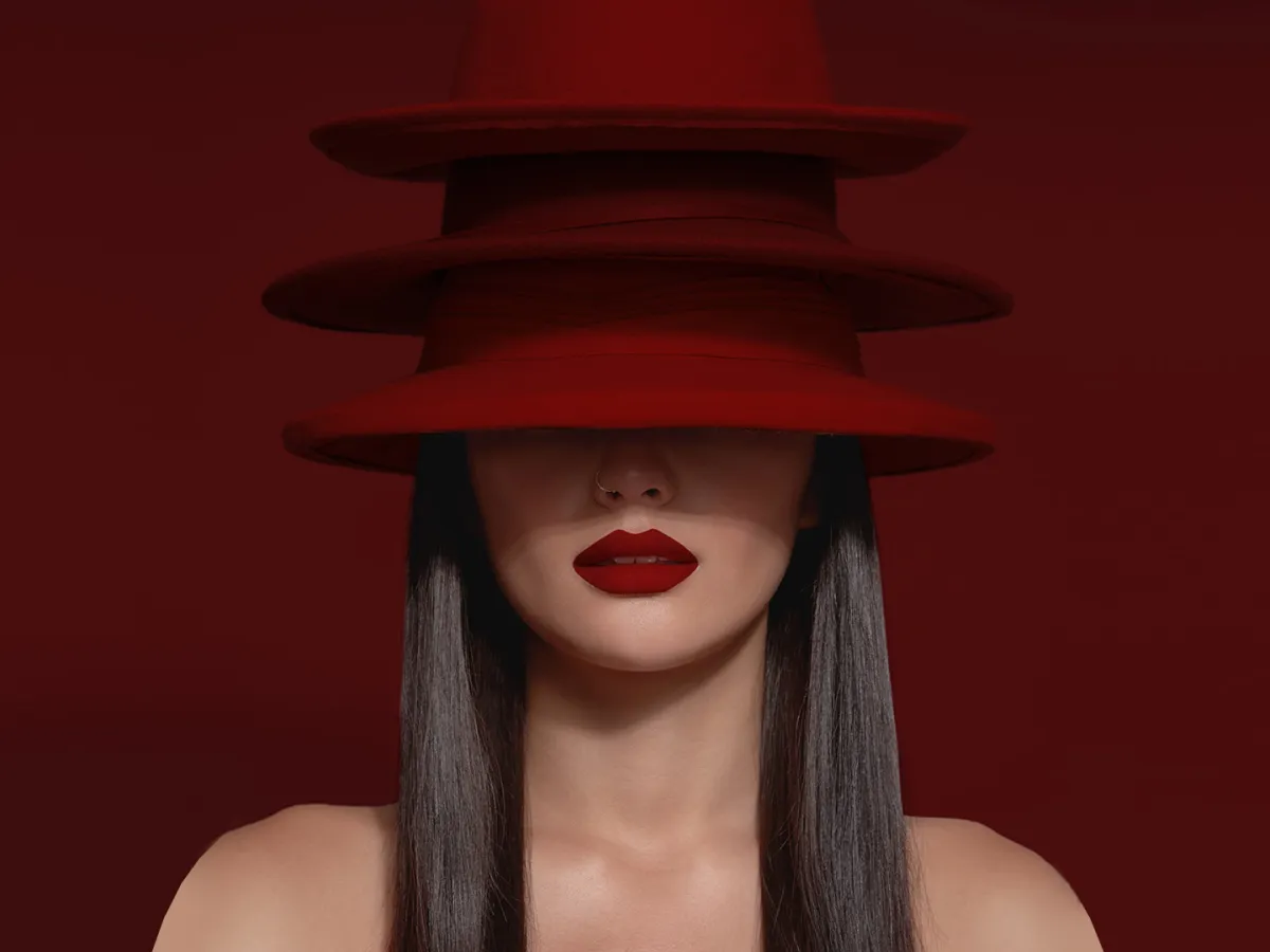 أحمر الشفاه الأحمر