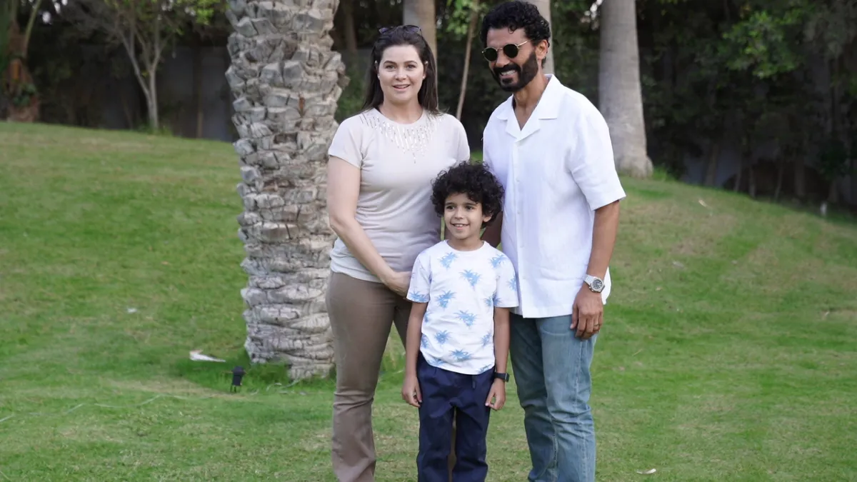 خالد النبوي ويسرا اللوزي من كواليس  سراب - الصورة من المركز الإعلامي للشركة المنتجة